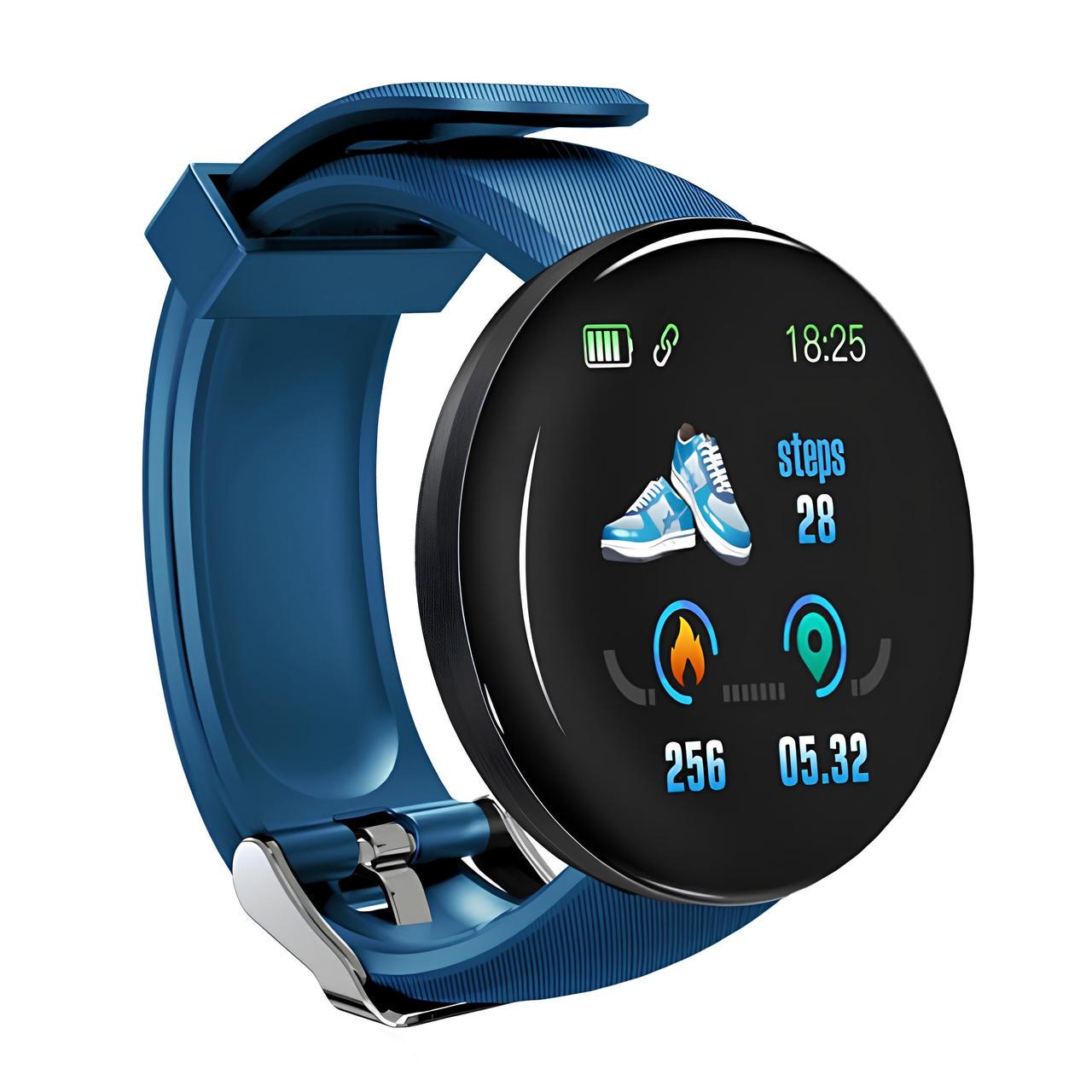 Смарт-часы Smart Watch D18 1,3" 90 мАч Blue