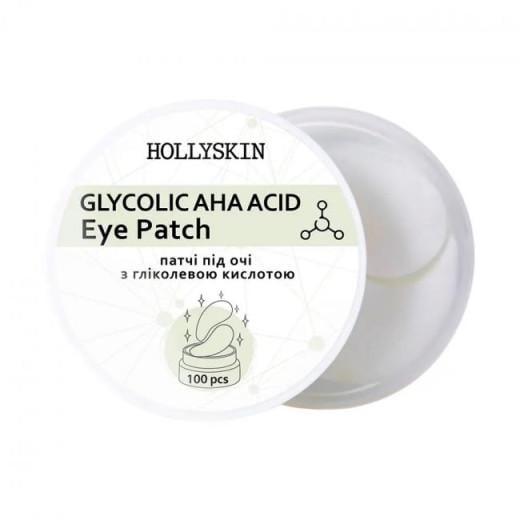 Патчі під очі HOLLYSKIN Glycolic AHA Acid Eye Patch 100 шт. (4823109700123)
