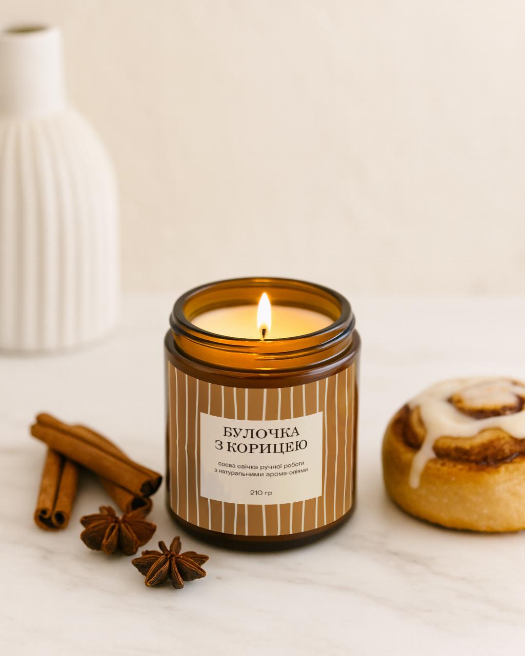 Свеча соевая Булочка с корицей (31011514)