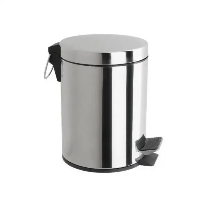 Відро для сміття Frap F702 5 л Хром (1037788) Відро для сміття Frap F702 5 л Хром (1037788)