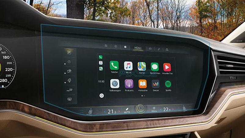 Защитное стекло Pixsel гибридное матовое на монитор Volkswagen TOUAREG 18,4" 2018-2023