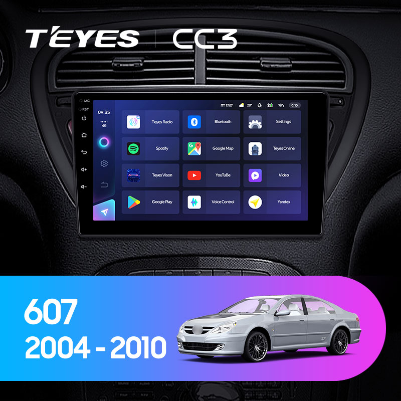 Автомагнітола штатна Teyes CC3 360° для Peugeot 607 2004-2010 Android (1670809537) - фото 3