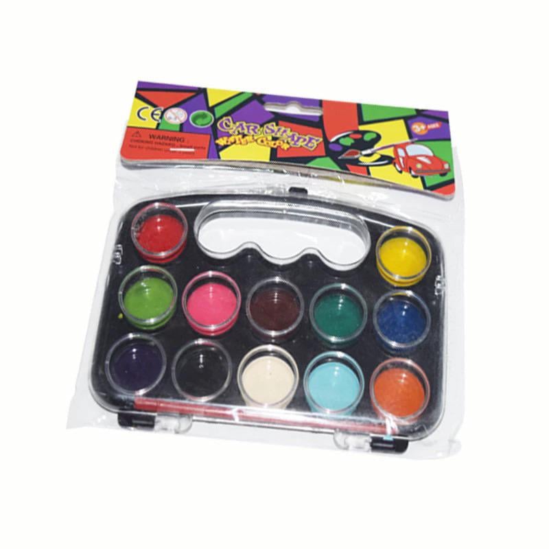 Краски акварельные WW00559ST Чемоданы 12 круг полусухие с кисточкой