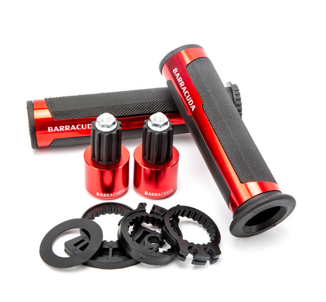 Ручки мотоциклетные Barracuda R-Line комплект 22 мм Красный (2853202713)