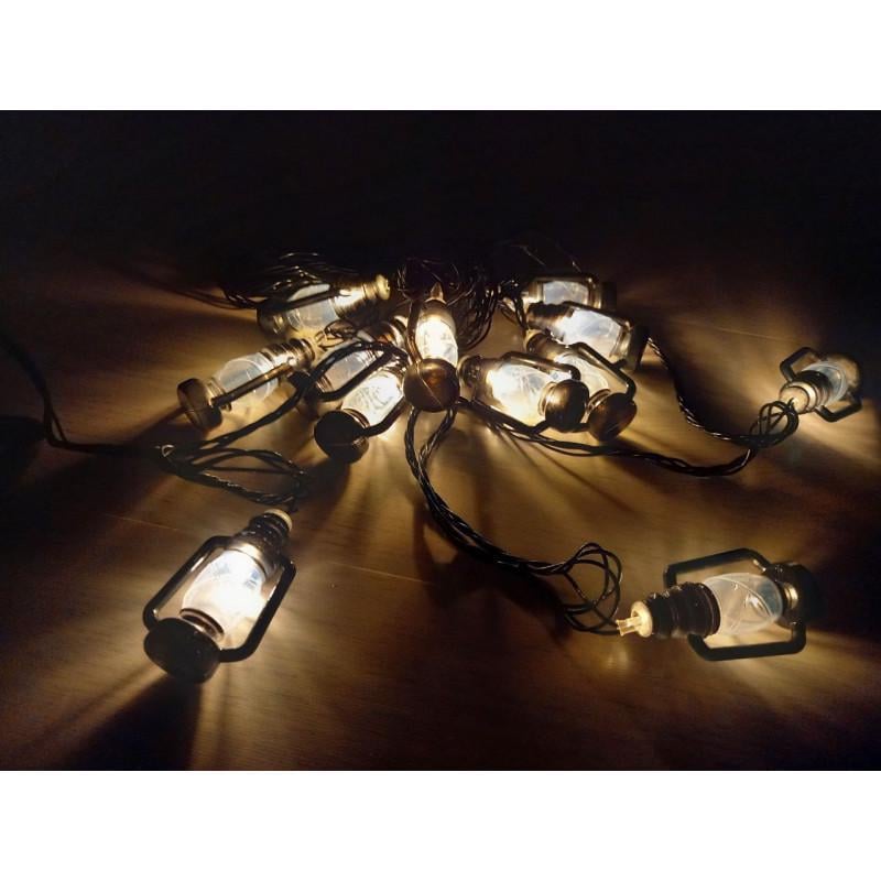 Гирлянда фигурки Фонарик 12 LED 5 м Теплый белый (00000006702)