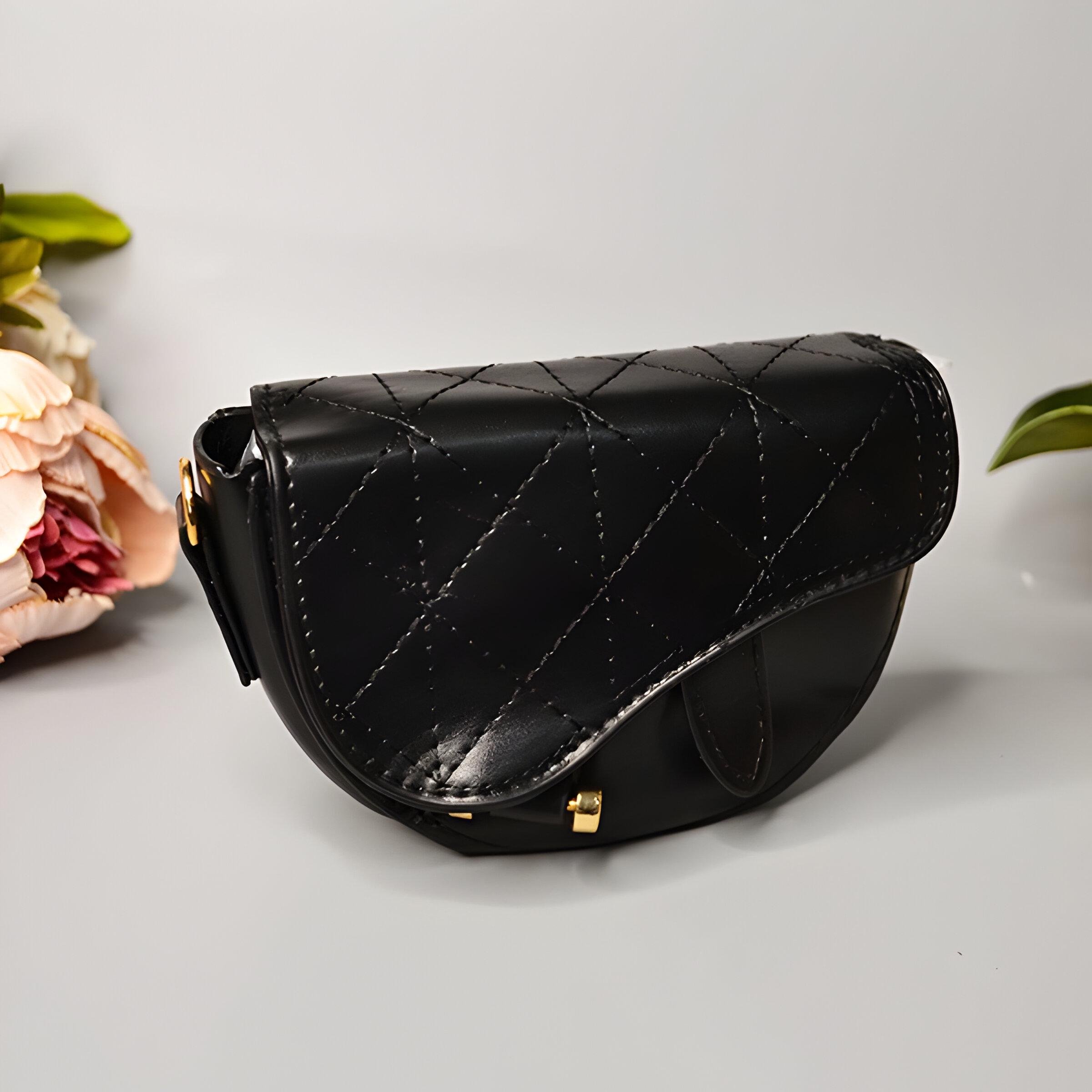 Детская сумка из экокожи 16х11х5 см Черный (24-328) - фото 2