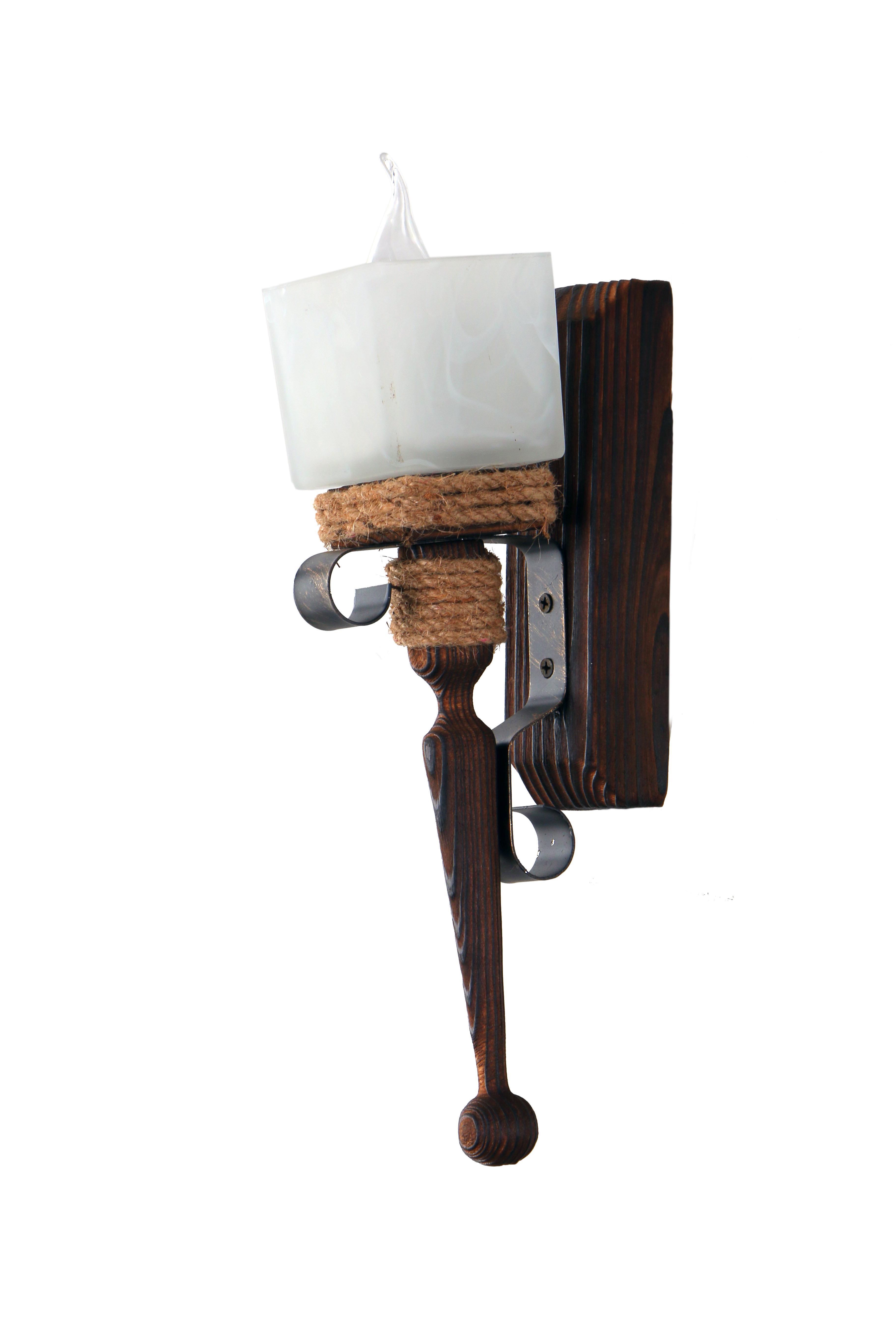 Бра деревянное Sirius темный обжиг на 1 плафон (S7021/1)