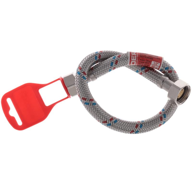 Шланг для подключения воды гибкий KOER KR0253 40 см 1/2"x1/2" ВВ (81841) - фото 1 Шланг для подключения воды гибкий KOER KR0253 40 см 1/2"x1/2" ВВ (81841) - фото 1