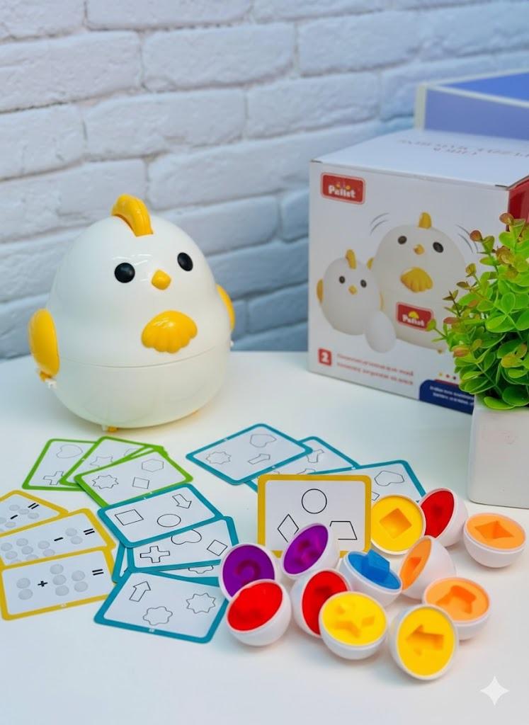 Сортер Монтессорі 3Д Курча/яйця/геометричні фігури та кольори (2772549431) Сортер Монтессорі 3Д Курча/яйця/геометричні фігури та кольори (2772549431)