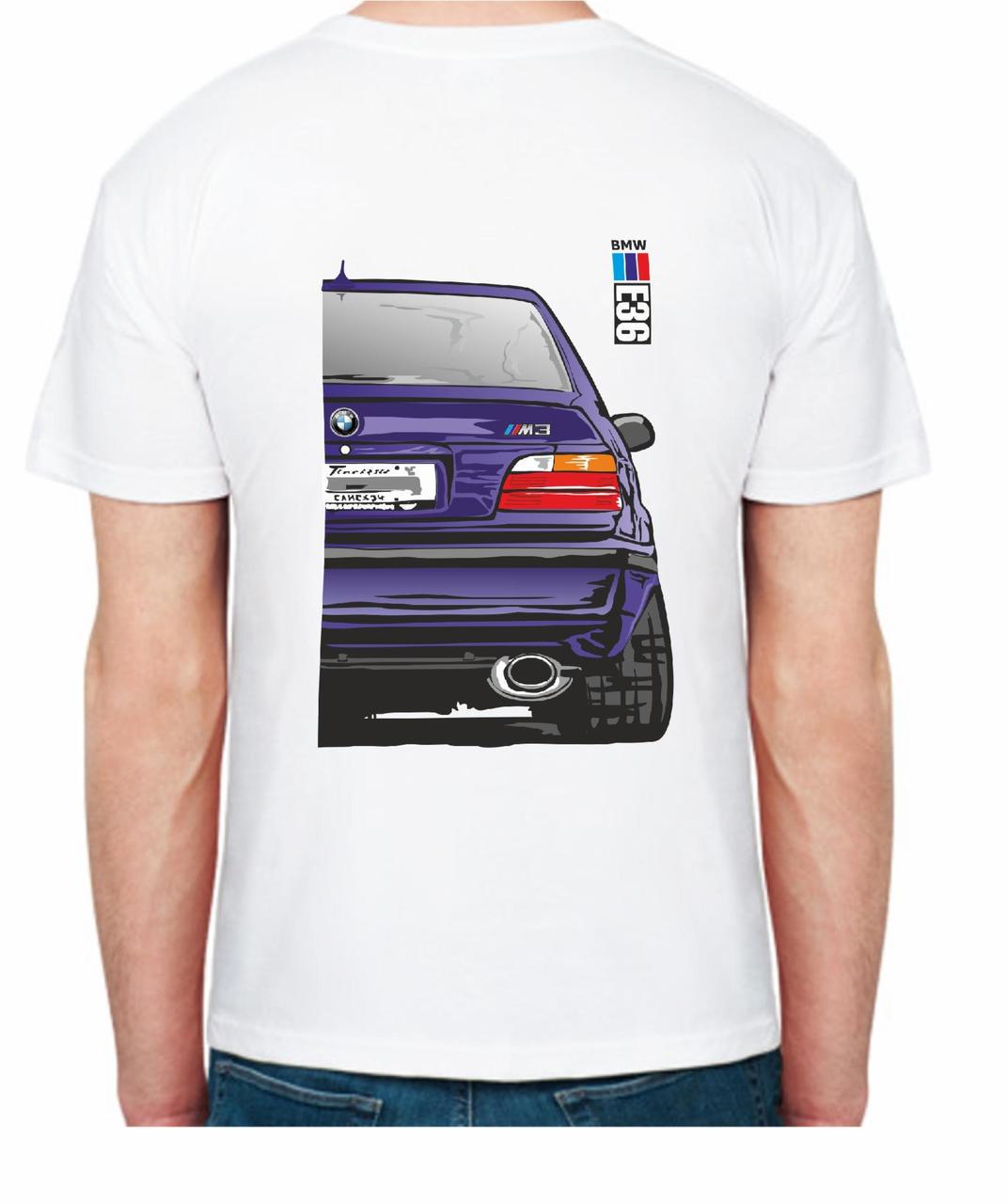 Футболка мужская Avtolife BMW E36 MotorSport FR 507536 XXL Белый (2494944165) - фото 2
