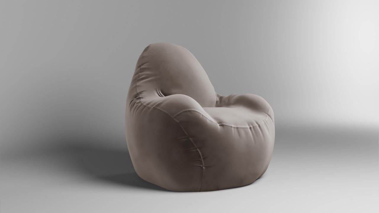 Бескаркасное кресло-мешок SkyPuff Relax Florida велюр 100 см Taupe (2695829384)