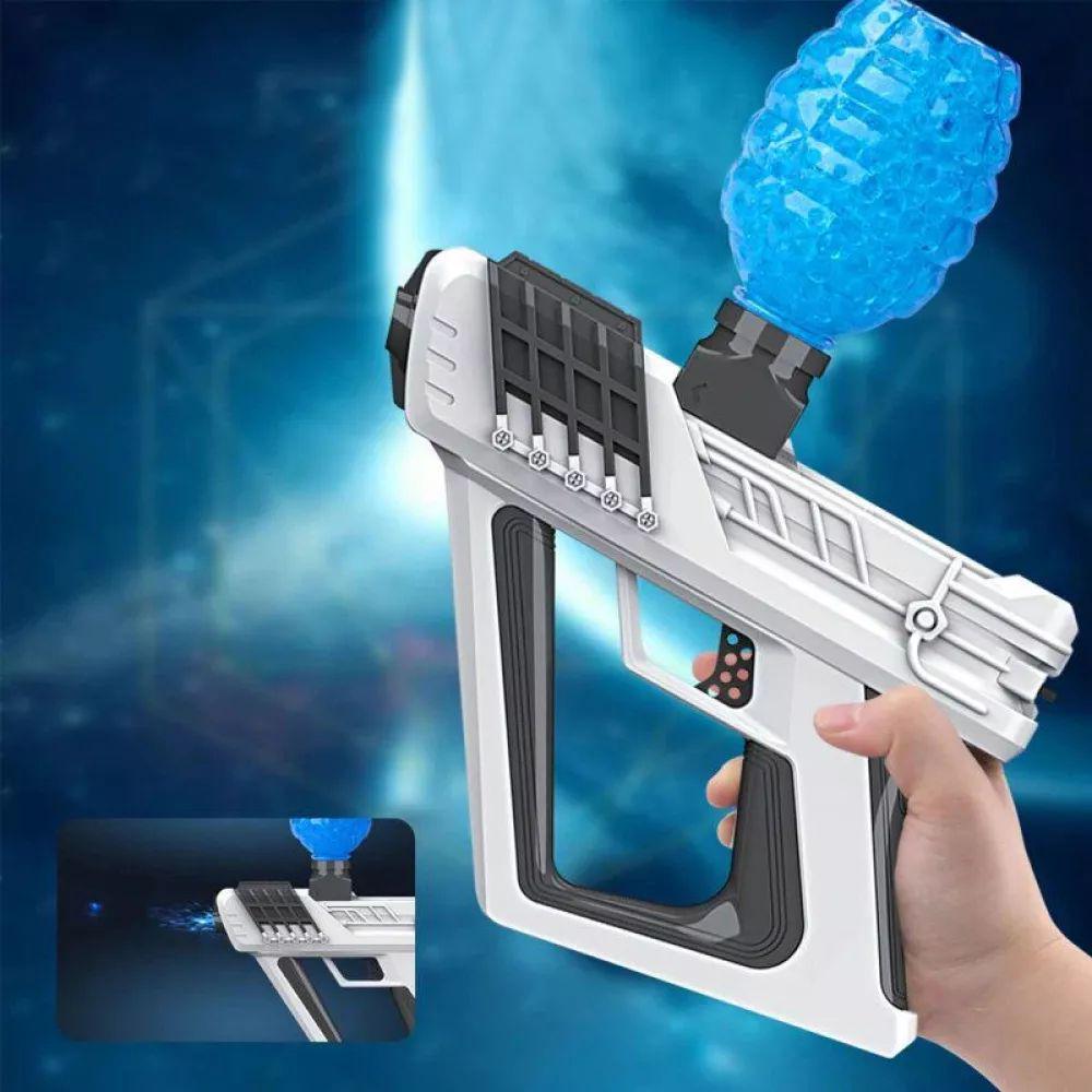 Автомат детский аккумуляторный Water Bullet Gun с гидрогелевыми шариками White - фото 5