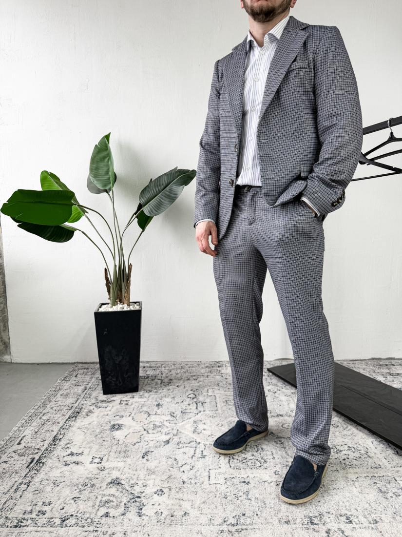 Класичний костюм 52-078 M Сірий (38875)