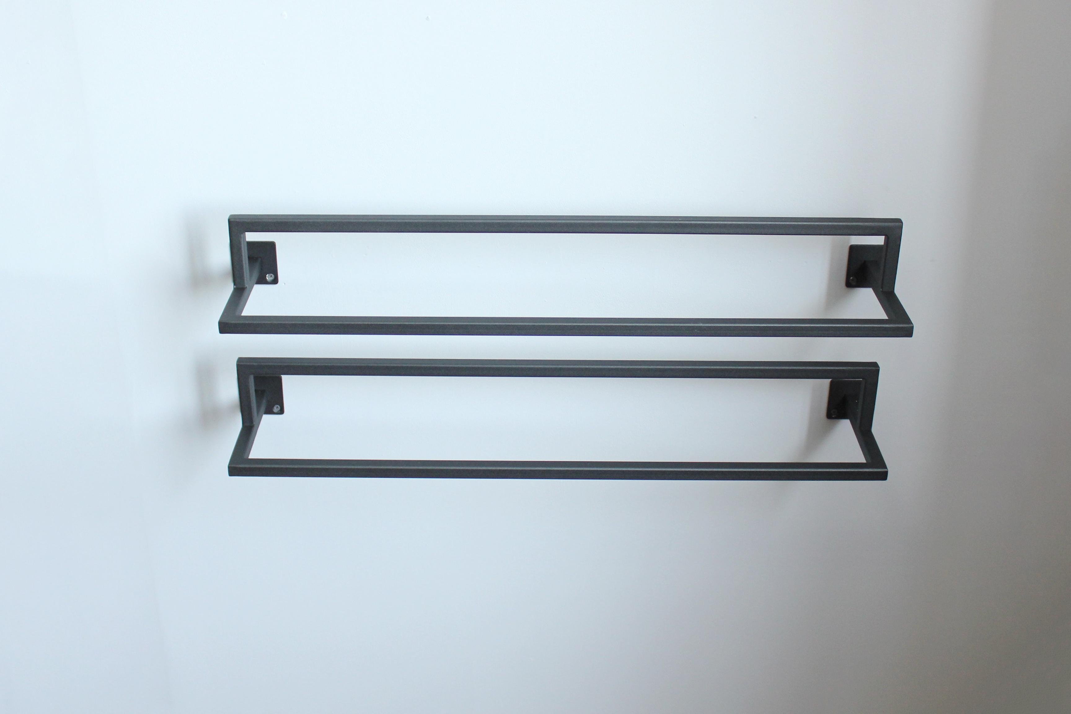Комплект из 2 настенных полок для обуви Minimalism из металла 80х16х9 см (ML-6.5.1)
