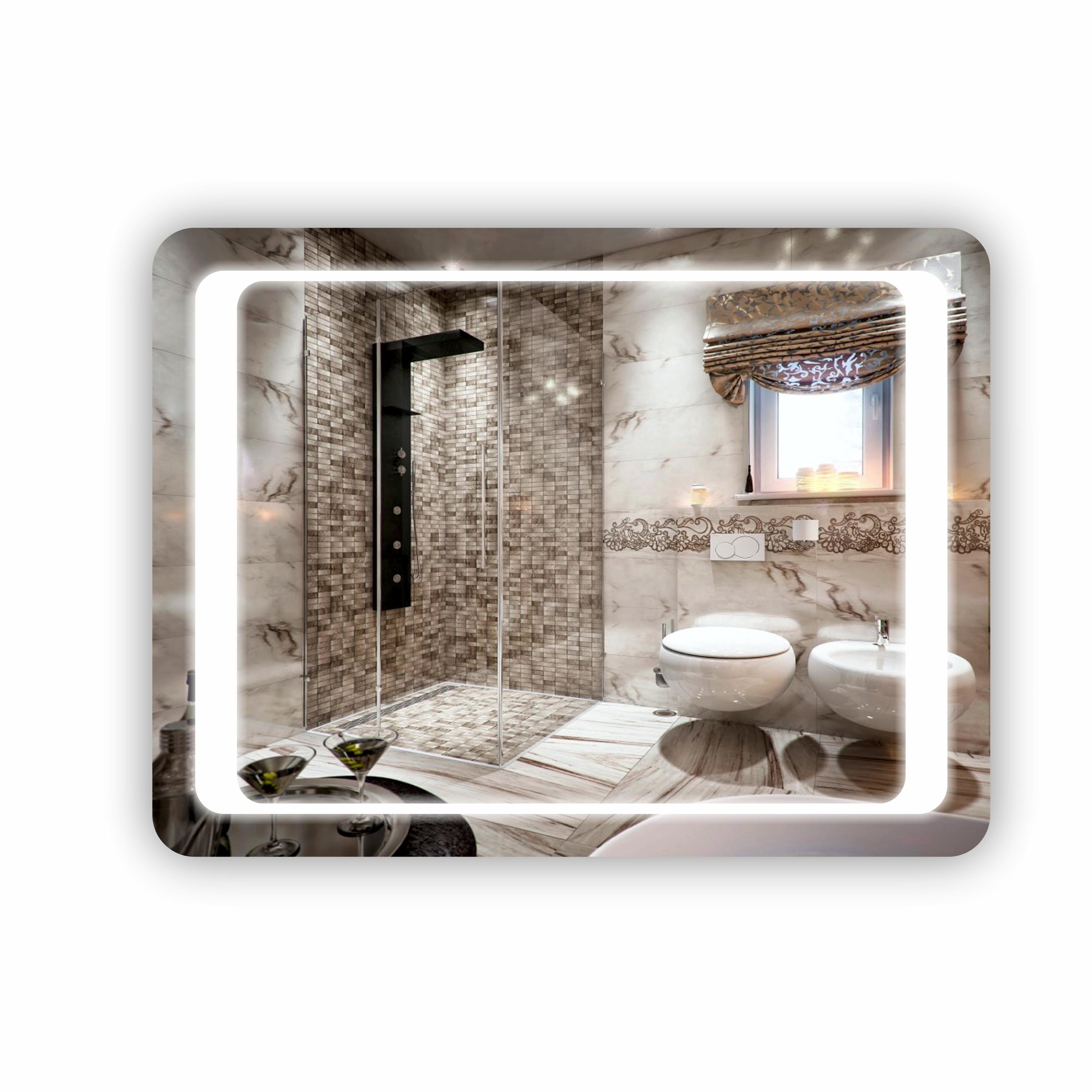 Зеркало с LED подсветкой 600х800 мм (R-046)