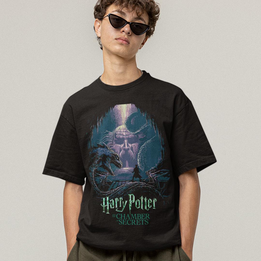 Футболка унисекс Harry Potter And The Chamber Of Secrets 4XL Черный (0000009896)