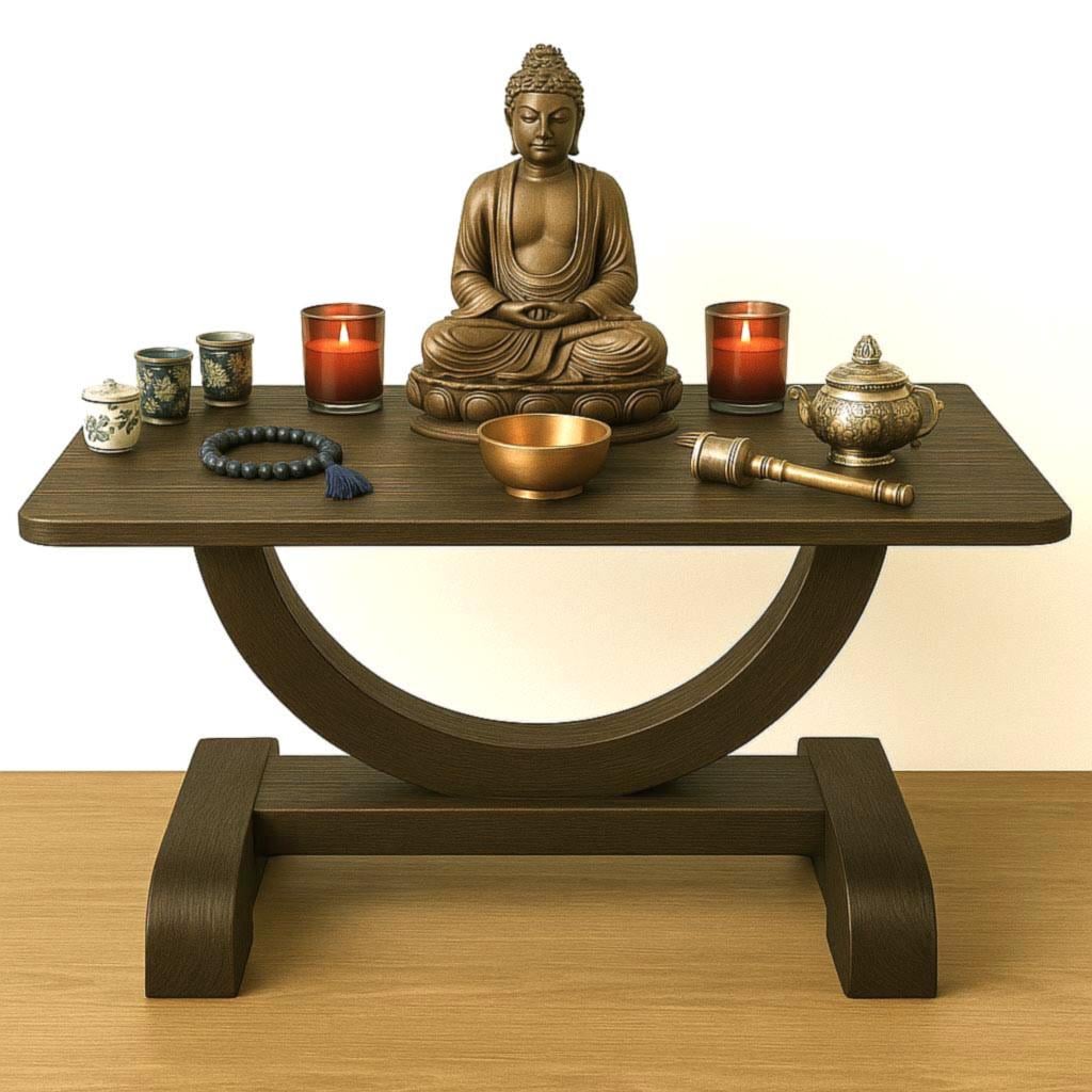 Алтарь для медитации из дерева Джасен Мокко (ЛАТ-001110)