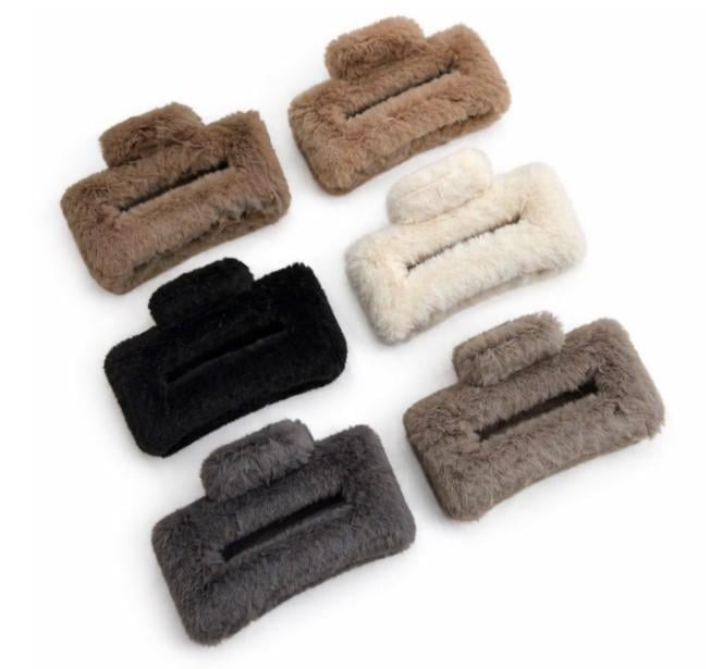 Набор заколок-крабиков для пушистых волос 11 см 12 шт. Разноцветный (2932725686)