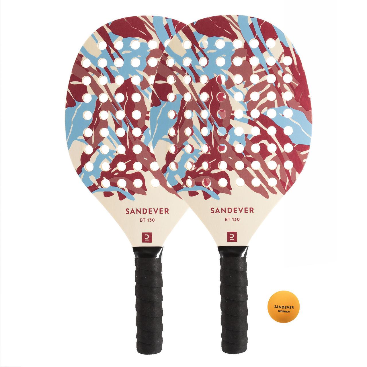 Набор для пляжного тенниса SANDEVER 2 ракетки/мяч Бордовый (2045381904) Набор для пляжного тенниса SANDEVER 2 ракетки/мяч Бордовый (2045381904)