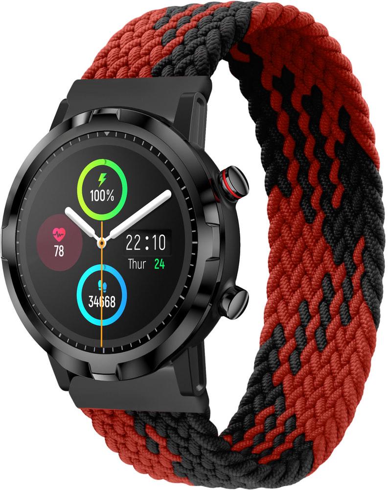 Ремешок Solo Loop Multi для Haylou Smart Watch RT LS05S (145 мм) Black/Red (33729-44)