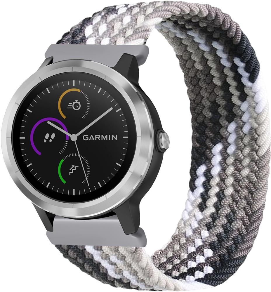Ремешок Solo Loop Multi для Garmin Vivoactive 3 (145 мм) Black Silver (26277-03)