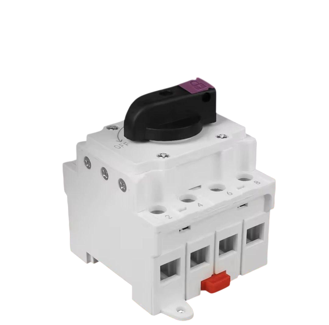 Выключатель изолятор PV фотоэлектрический солнечный DC 1200В 32A с вращающейся ручкой роторный разъединитель монтаж на DIN-рейку Выключатель изолятор PV фотоэлектрический солнечный DC 1200В 32A с вращающейся ручкой роторный разъединитель монтаж на DIN-рейку