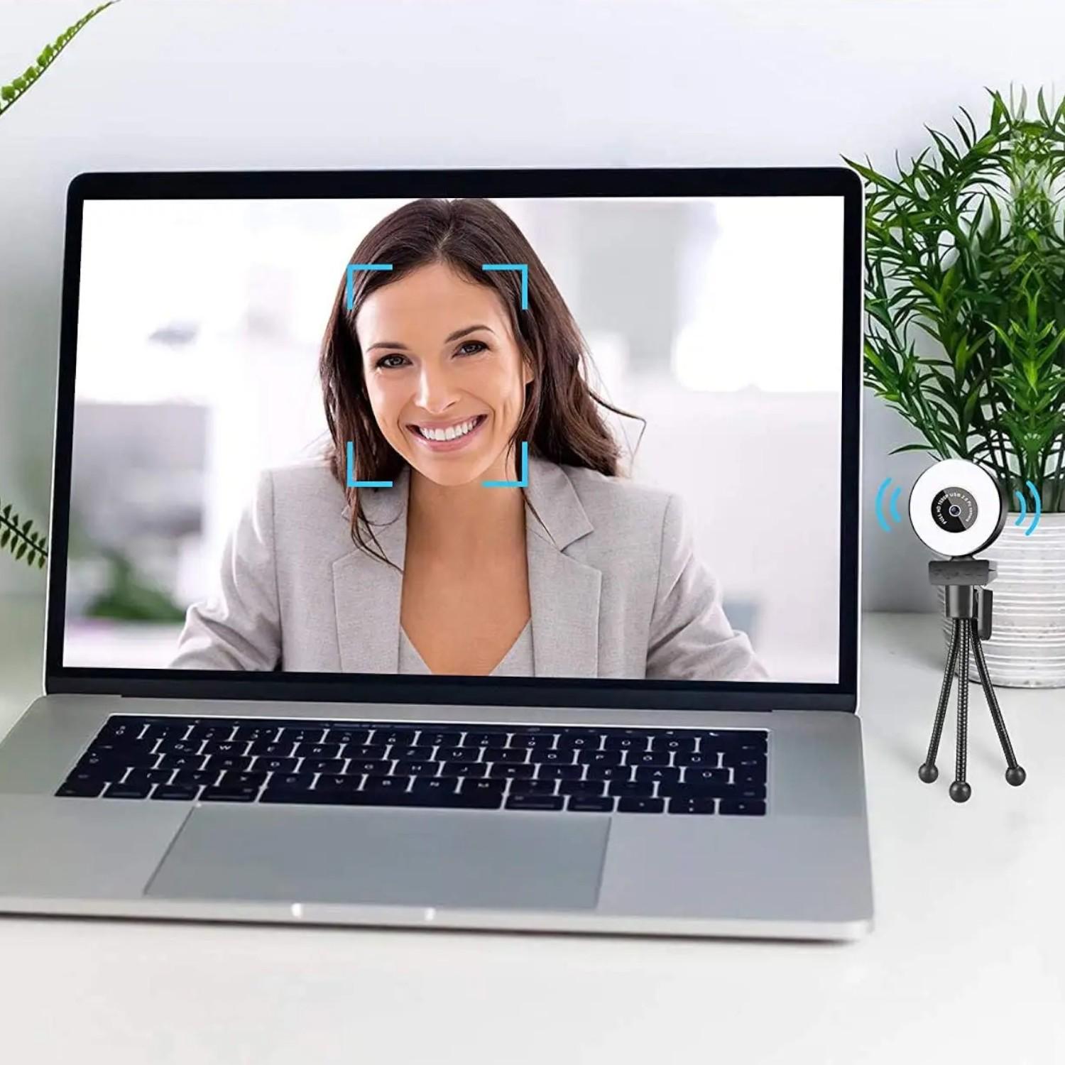 Веб камера full HD 1080P для компьютера/ноутбука стрима со встроенным микрофоном и подсветкой с триногой (01_K05020213450) - фото 4 Веб камера full HD 1080P для компьютера/ноутбука стрима со встроенным микрофоном и подсветкой с триногой (01_K05020213450) - фото 4