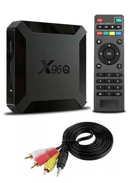 Смарт-приставка ТВ X96Q 4K 2/16GB WI-FI Smart TV Box Android HDMI+AV кабель для старого телевізора (25336456)