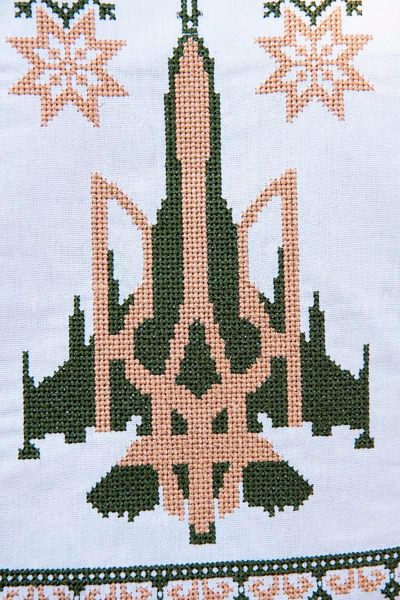 Вышиванка мужская из льна 2XL Белый (2035359108) - фото 6 Вышиванка мужская из льна 2XL Белый (2035359108) - фото 6