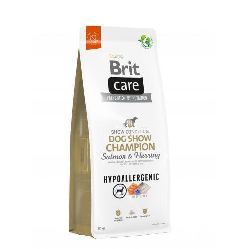 Корм сухой Brit Care Dog Hypoallergenic Dog Show Champion для выставочных собак с лососем и селедкой 12 кг