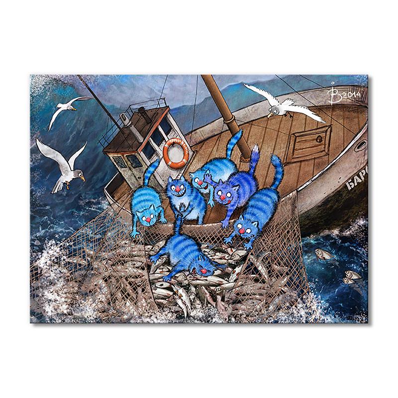 Модульная картина Клевый улов 1 модуль размером 40х60 см (_rinaz_20141540)