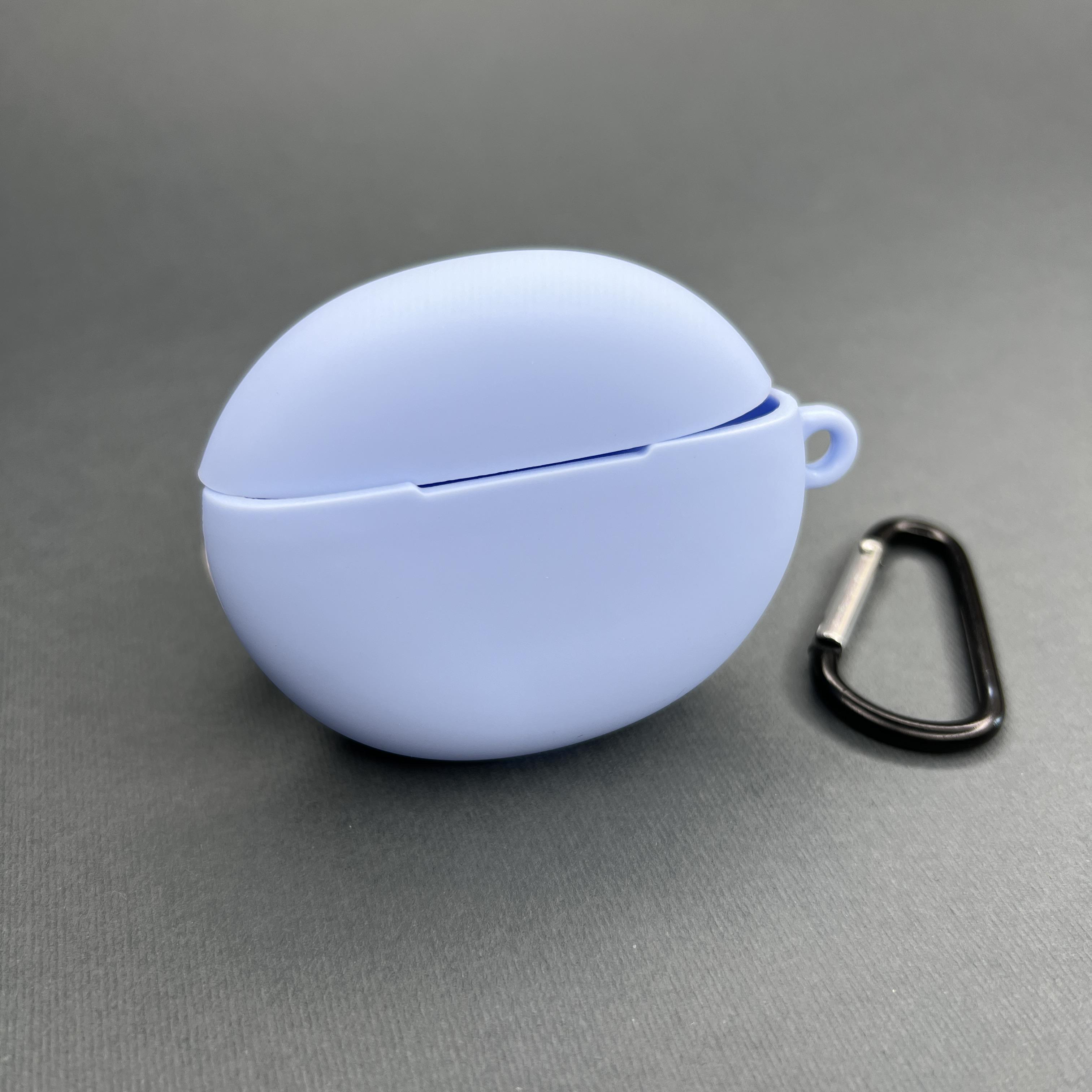 Чехол для наушников Xiaomi Redmi Buds 4 Active с карабином противоударный Голубой (529774) - фото 1