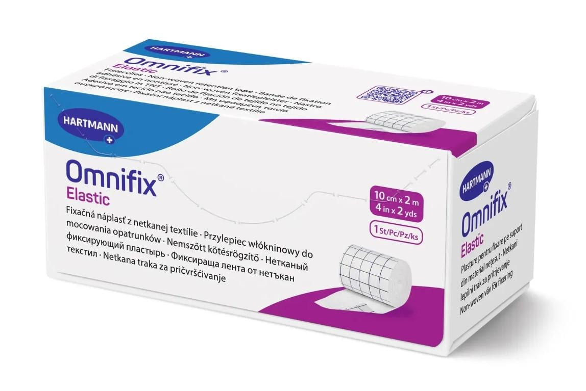 Пластырь эластичный фиксирующий Omnifix Elastic на нетканой основе 10 см 2 м
