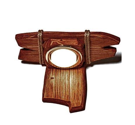 Світильник настінний з дерева Салфер Савоярді (БРА-000215)