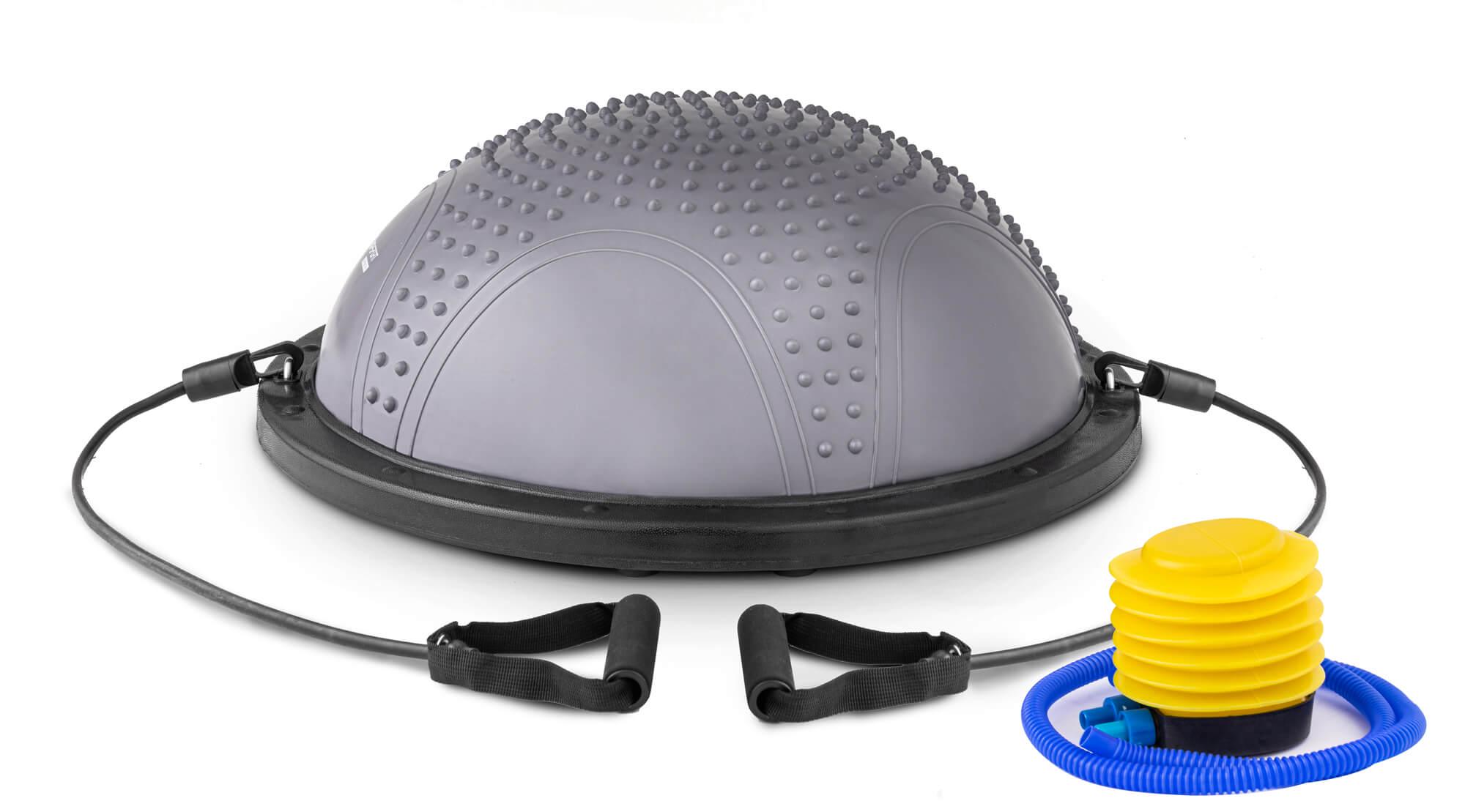 Балансировочная полусфера Hop-Sport HS-MB058B с вкраплениями Серый