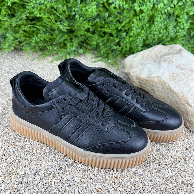 Кеди жіночі шкіряні Е-007060-6 p. 37 24 см Чорний - фото 3 Кеди жіночі шкіряні Е-007060-6 p. 37 24 см Чорний - фото 3