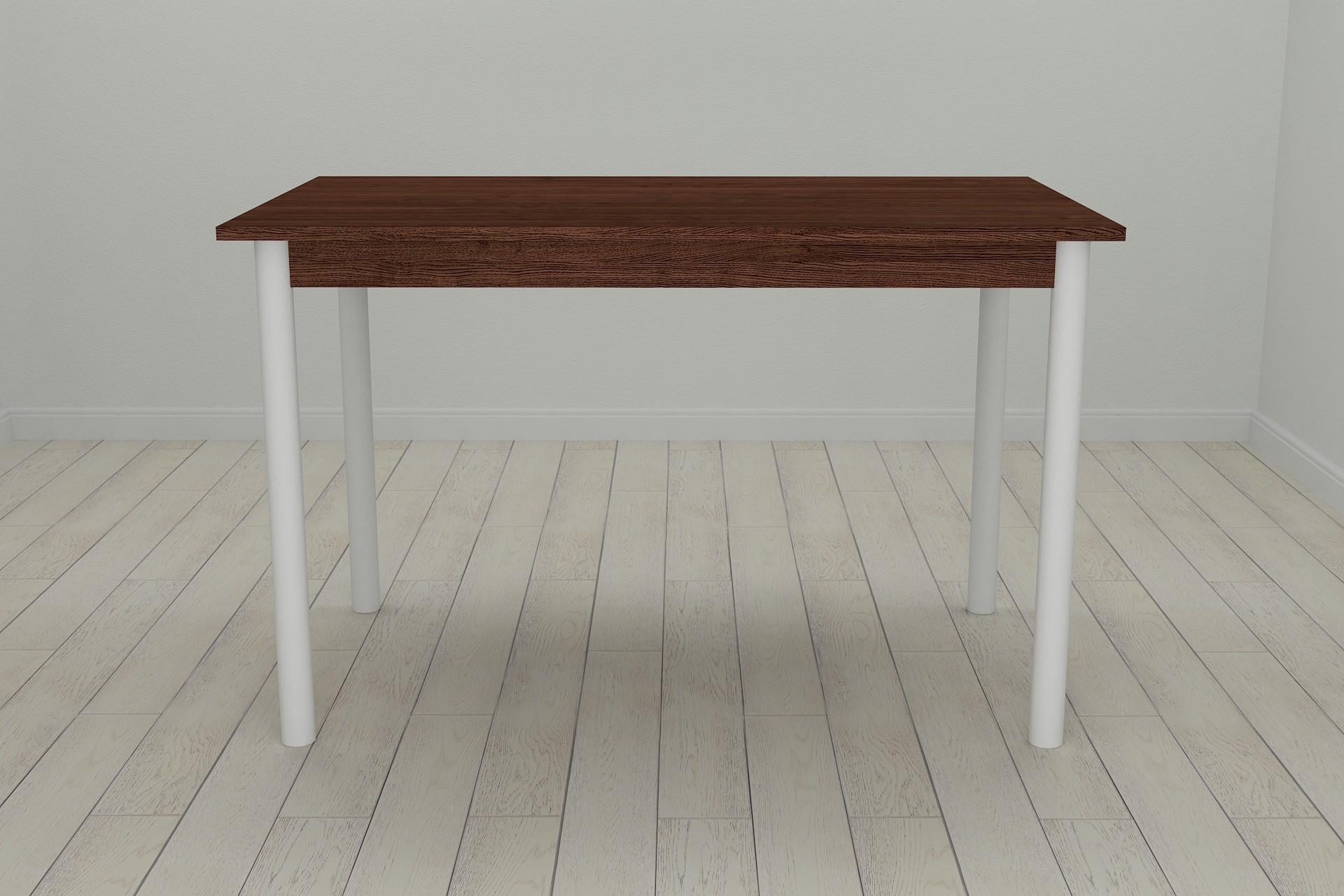 Обеденный стол Ferrum-decor Бенита ДСП 16 мм 75x120x80 см Белый/Венге (FRD-105609)