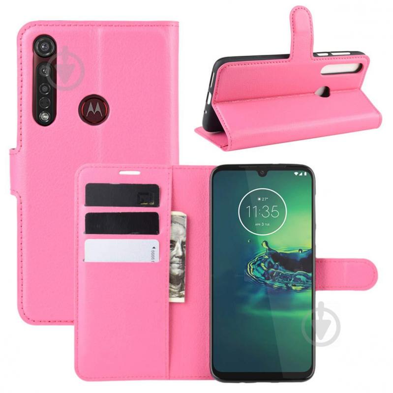 Чехол-книжка Litchie Wallet для Motorola Moto G8 Plus Rose (hub_ooeG81236) - фото 2