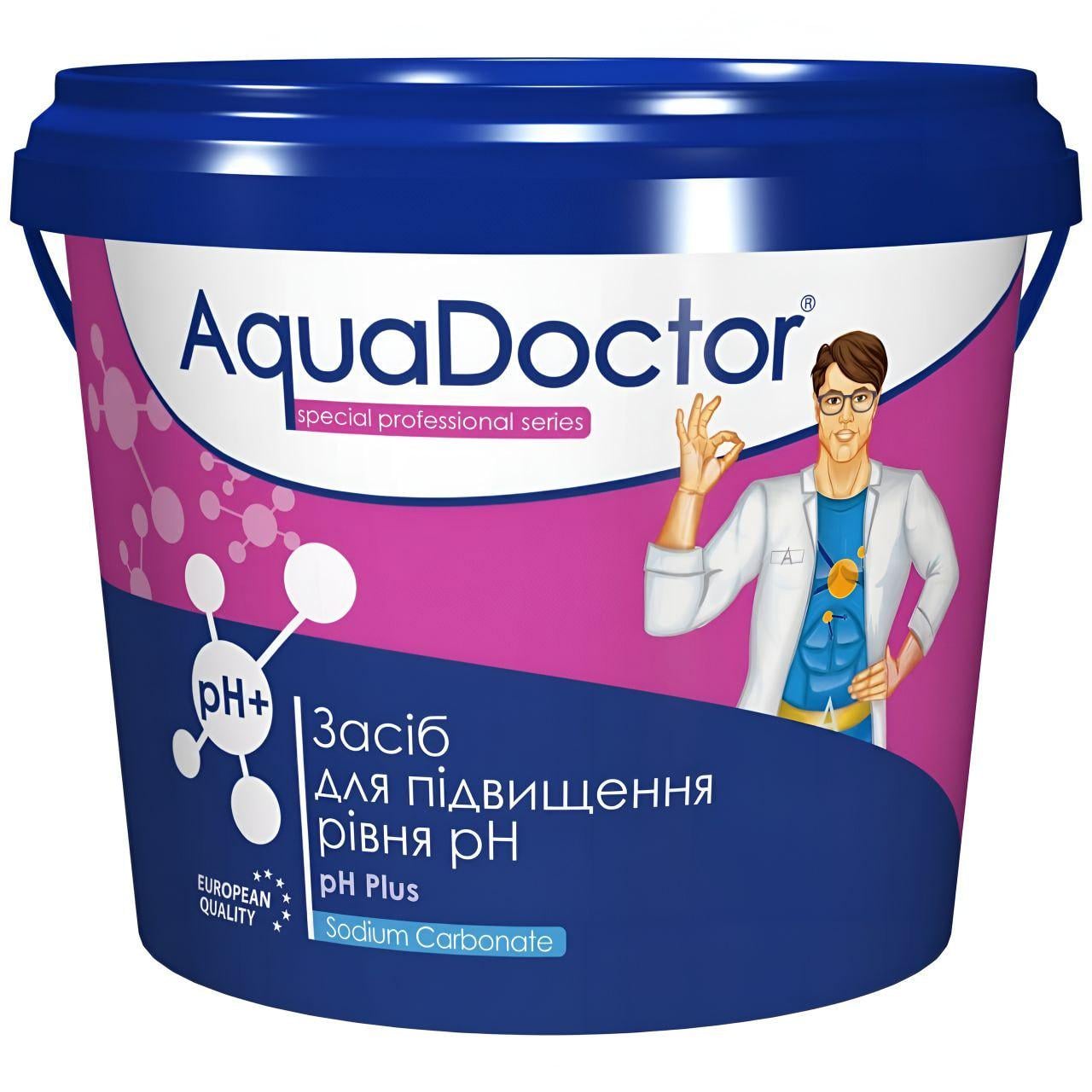 Средство для повышения уровня pH AquaDoctor pH Plus A25459 гранулы на основе карбоната натрия 25 кг (34103065)