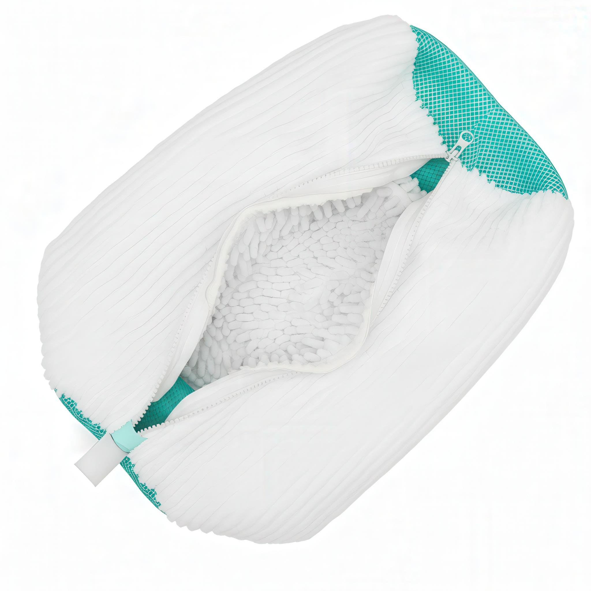 Мішок для прання взуття/кросівок/іграшок/делікатних тканин 36х19 см Молочний (MSHDPR-BGE-1381) Мішок для прання взуття/кросівок/іграшок/делікатних тканин 36х19 см Молочний (MSHDPR-BGE-1381)