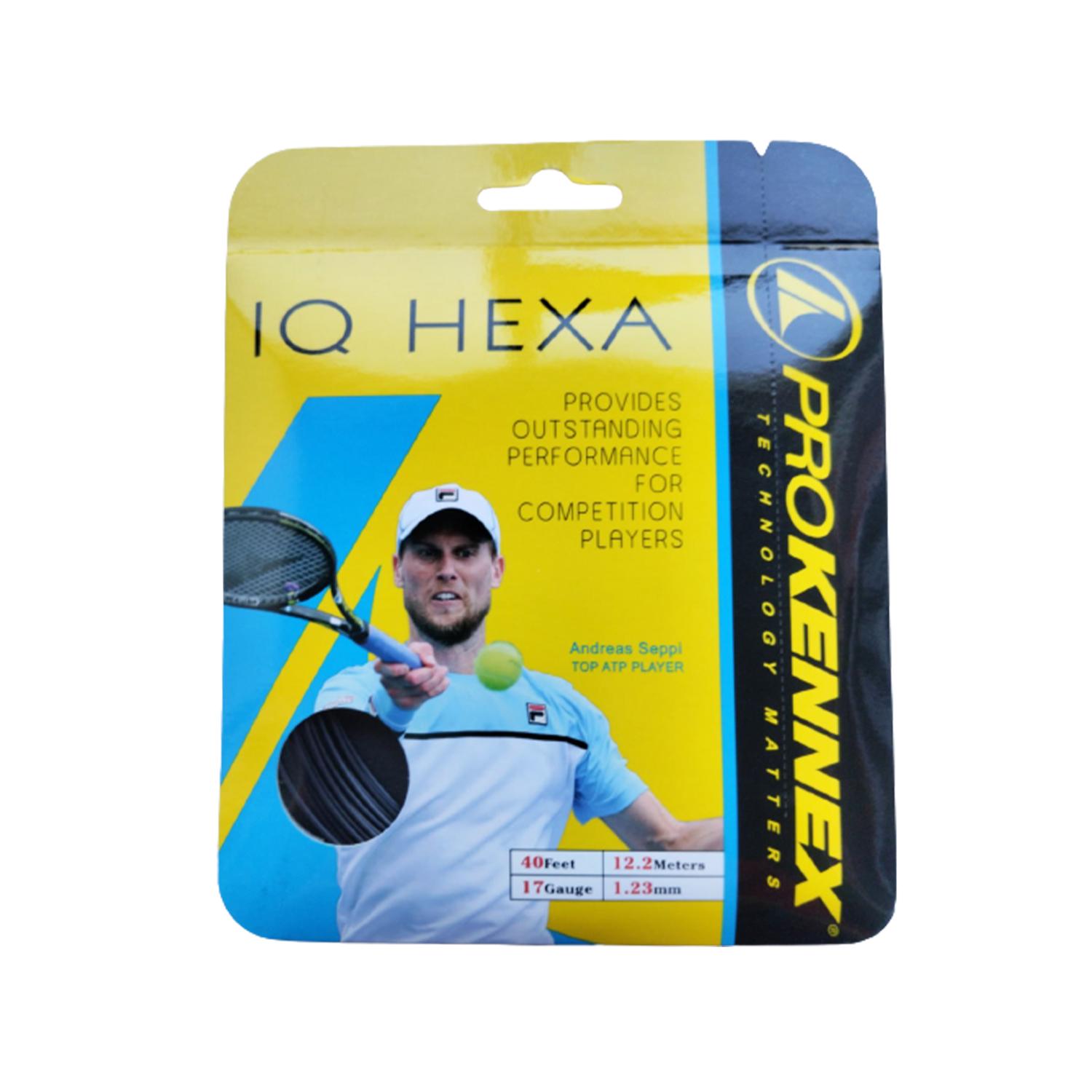 Теннисные струны Pro Kennex IQ Heха 17G-12,2 м/1,28 мм/17G Черный (AYSG1904-B) - фото 1