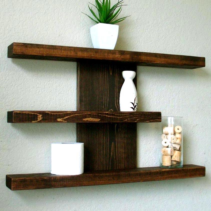 Полка для ванной из дерева Мюнстер Капучино (ВНП/001309)