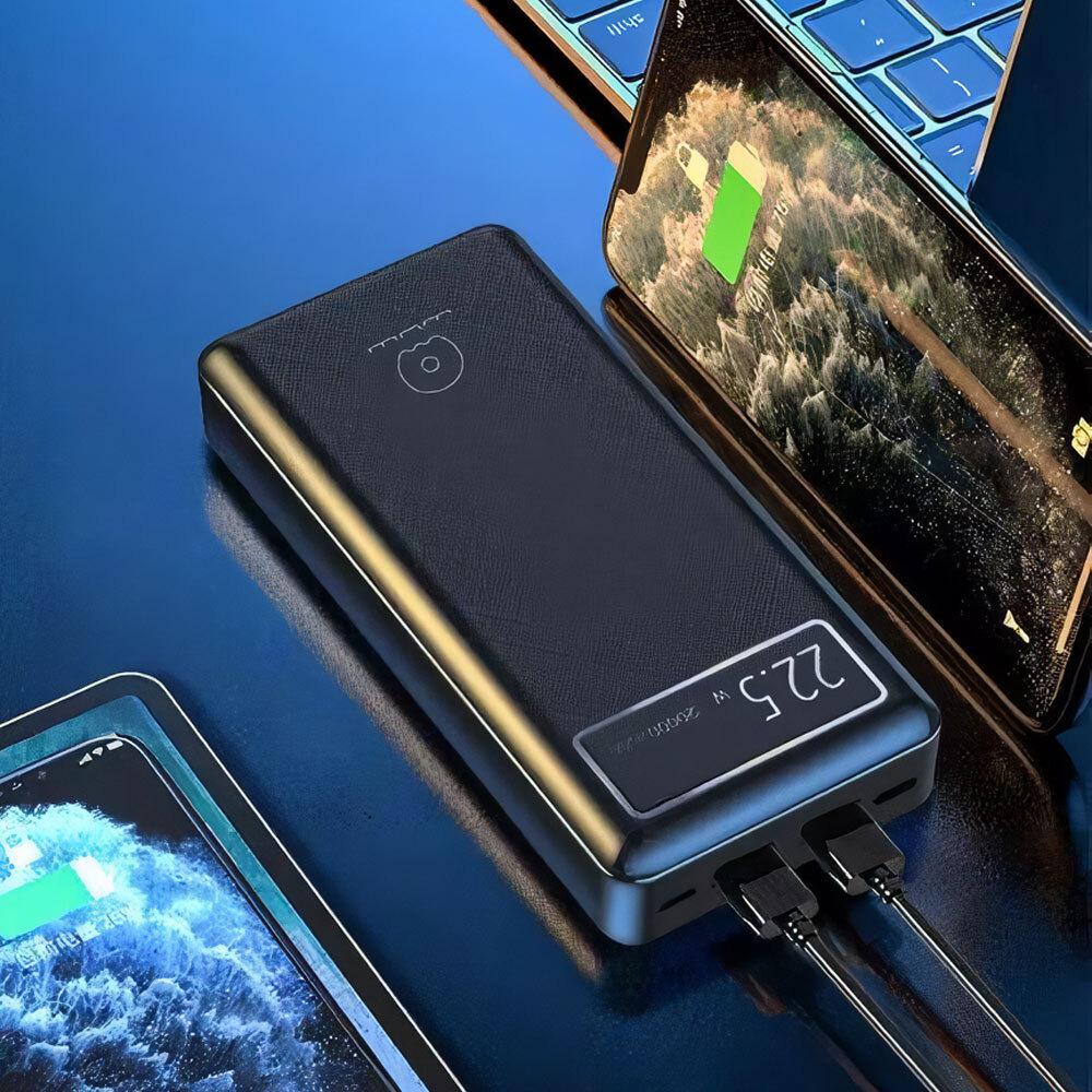 Повербанк WUW-Y100 22,5W 20000 mah Чорний (2627) - фото 5 Повербанк WUW-Y100 22,5W 20000 mah Чорний (2627) - фото 5