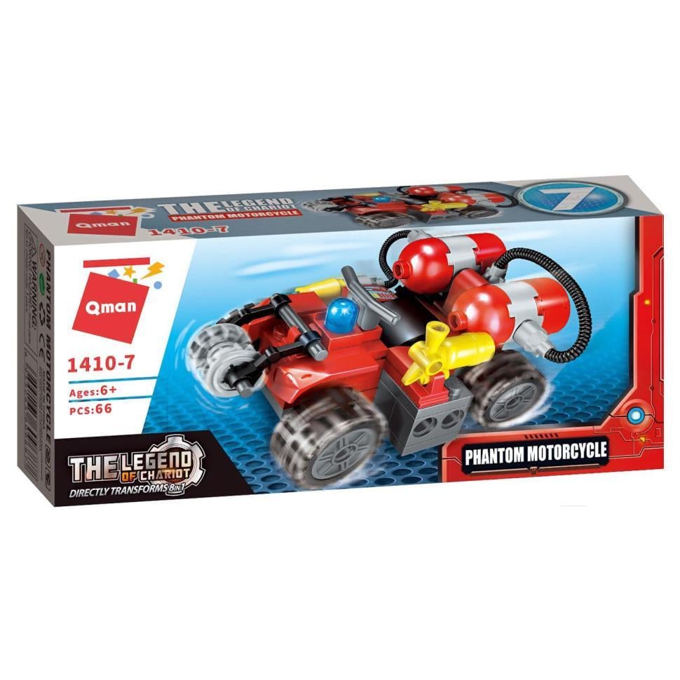 Конструктор Qman 1410-1-8 Phantom Motorcycle Пожарная техника 79 деталей (24106s31386) Конструктор Qman 1410-1-8 Phantom Motorcycle Пожарная техника 79 деталей (24106s31386)