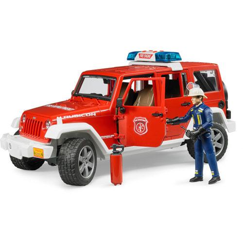 Пожарный джип Bruder Wrangler Unlimited Rubicon с фигуркой пожарного (02528)