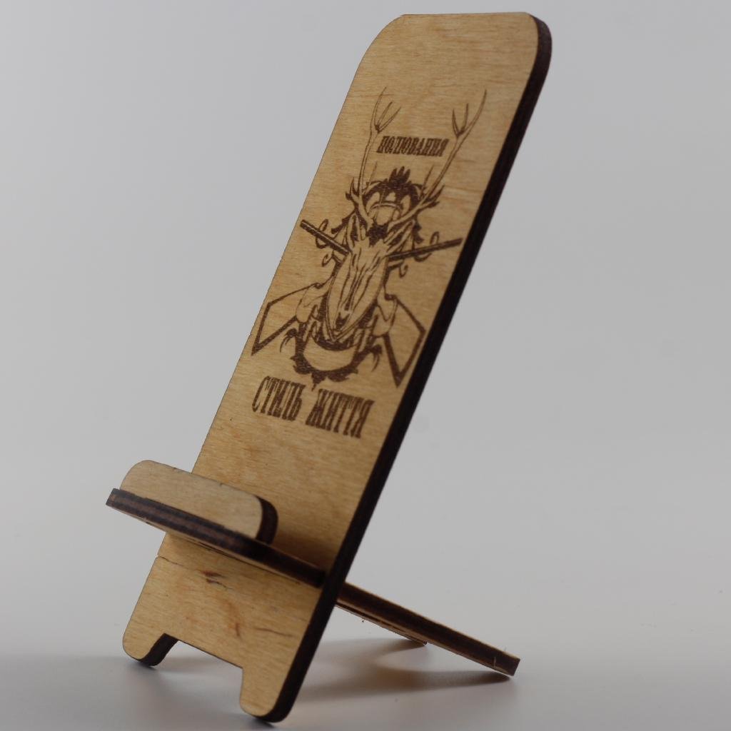 Підставка-тримач для телефону з дерева 46 (03020049) - фото 8 Підставка-тримач для телефону з дерева 46 (03020049) - фото 8