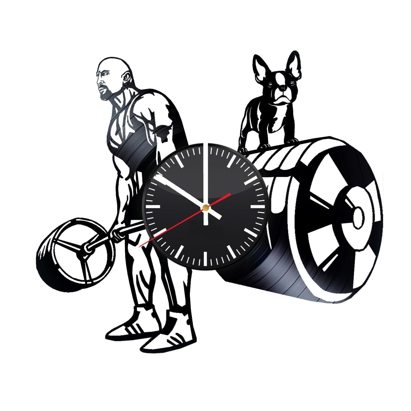 Часы настенные Дуэйн Джонсон 2052 из виниловой пластинки