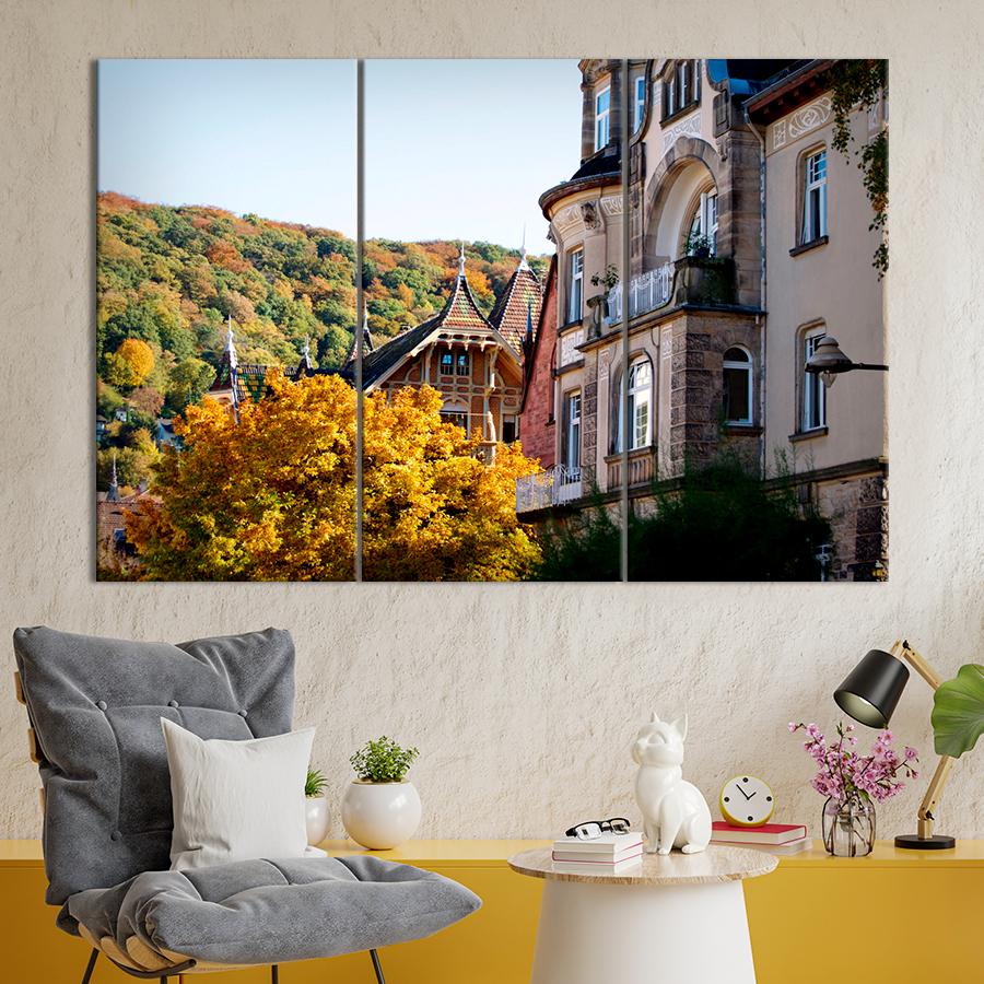 Картина город Классическая архитектура Германии 156x100 см (A688-3)