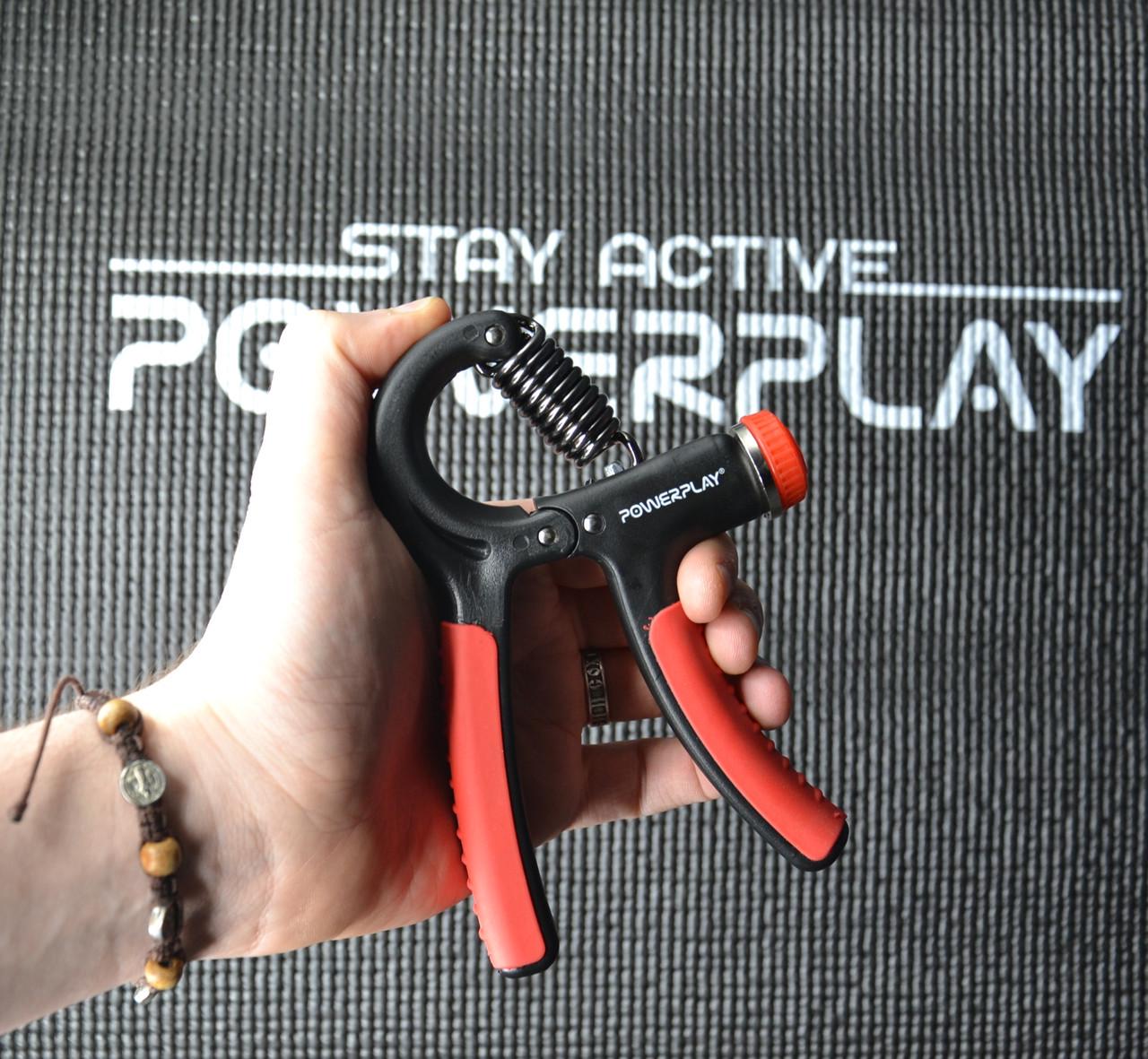 Еспандер кистьовий PowerPlay PP-4323 Strength Grip з регульованим навантаженням 10-40 кг Чорно-червоний (A-012889) - фото 6 Еспандер кистьовий PowerPlay PP-4323 Strength Grip з регульованим навантаженням 10-40 кг Чорно-червоний (A-012889) - фото 6
