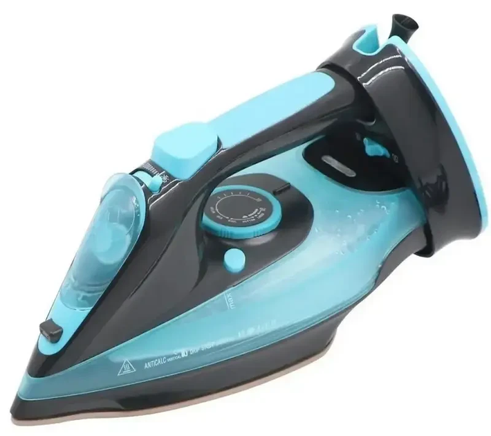 Утюг Domotec MS-1210B с керамической подошвой 2400 Вт Бирюзовый (9868)